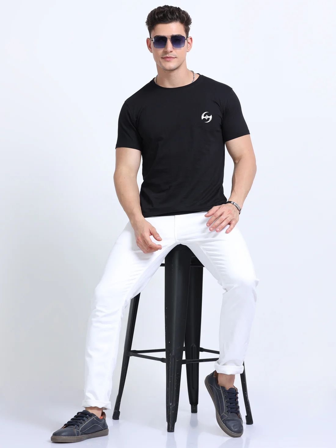 Assassin Round Neck 100% Cotton Tshirt - Black - Image 3