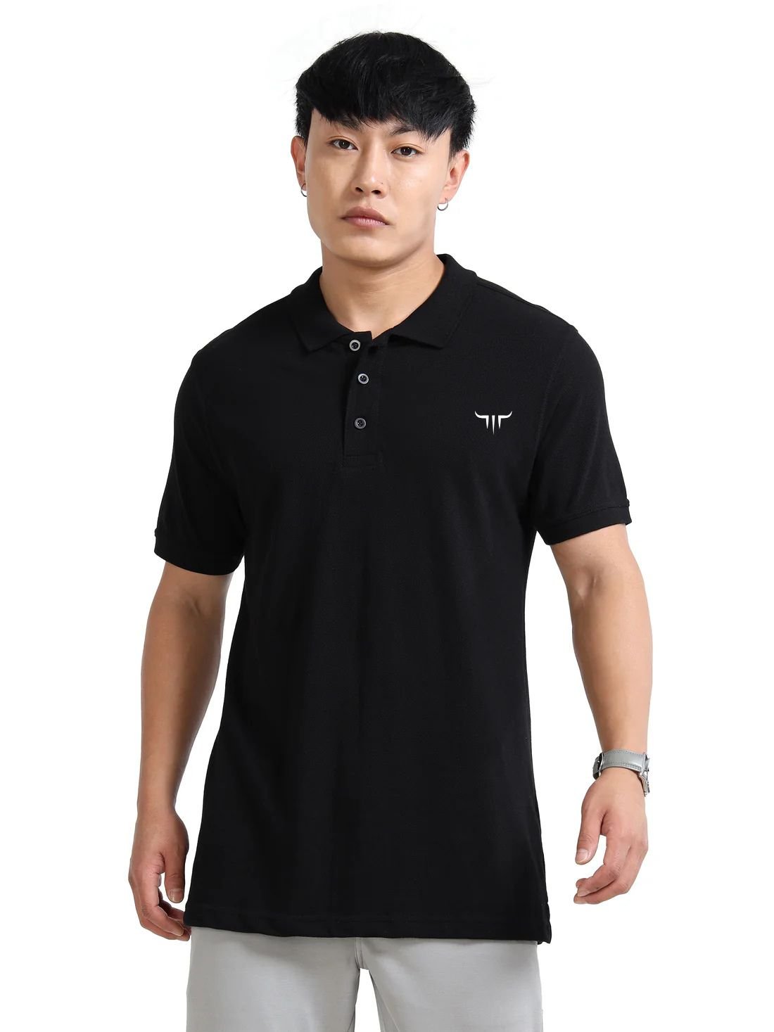 Titan Polo Tshirts – Plain Black