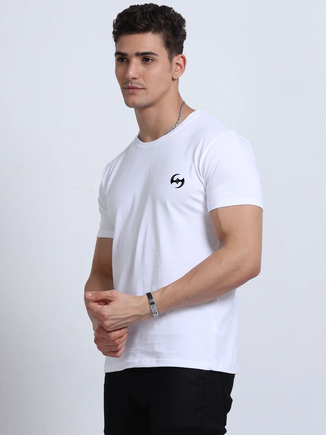 Assassin Round Neck 100% Cotton Tshirt – White