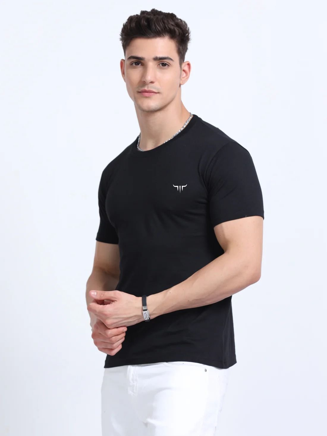 Titan Round Neck Tshirts – Black