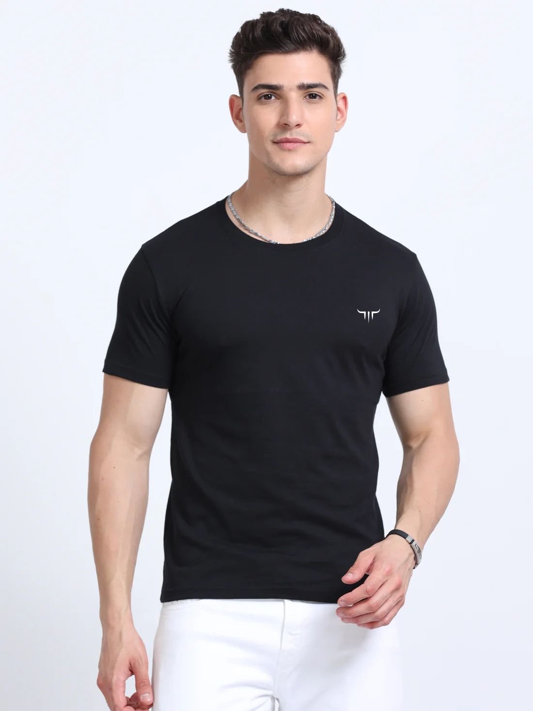 Titan Round Neck Tshirts – Black