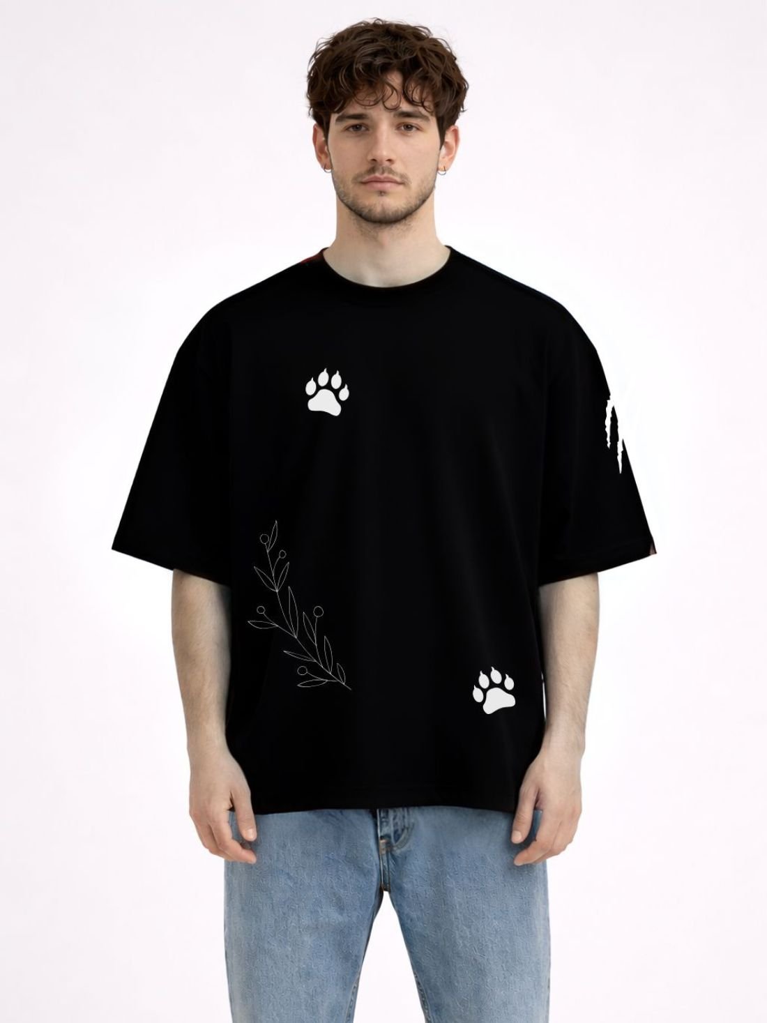 Wild Harmony – Black Edition Oversized T-Shirt | Wearock
